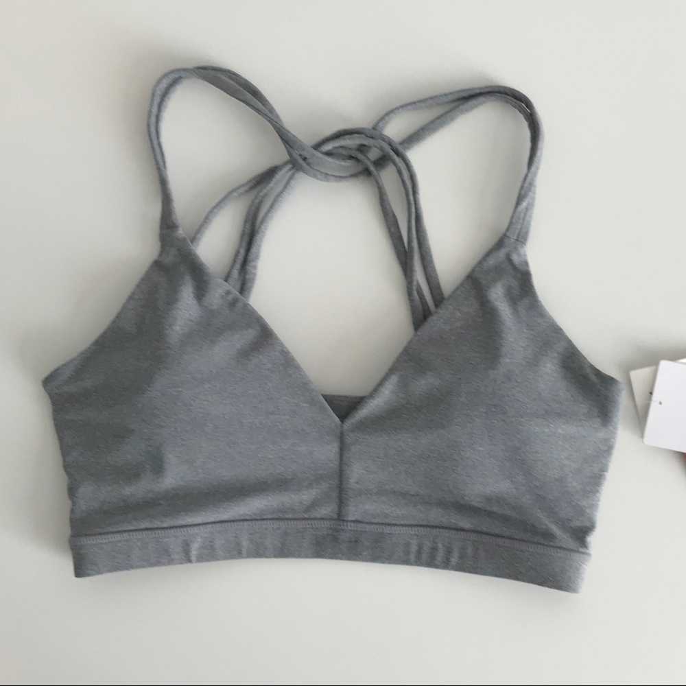 Mondetta Grey Strappy Sports Bra Size M
